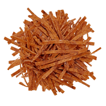 Путасу сушенa без шкірки нарізана палочкою з перцем